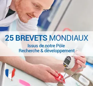 25 BREVETS MONDIAUX Issus de notre Pôle Recherche & Développement