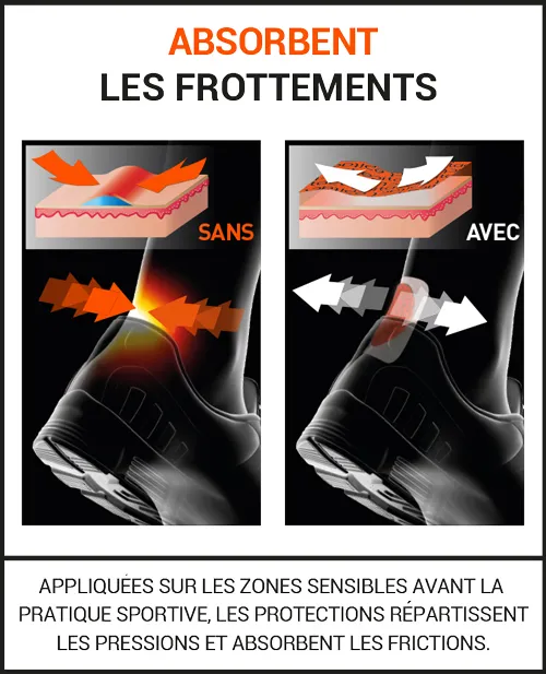 Protègent des frottements, préviennent les ampoules et soulagent la douleur.