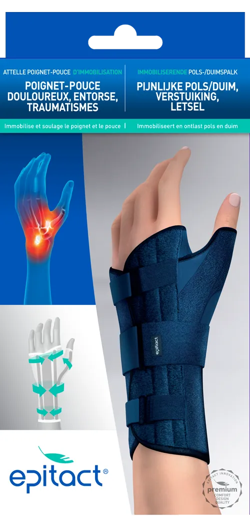 ATTELLE POIGNET POUCE D’IMMOBILISATION 