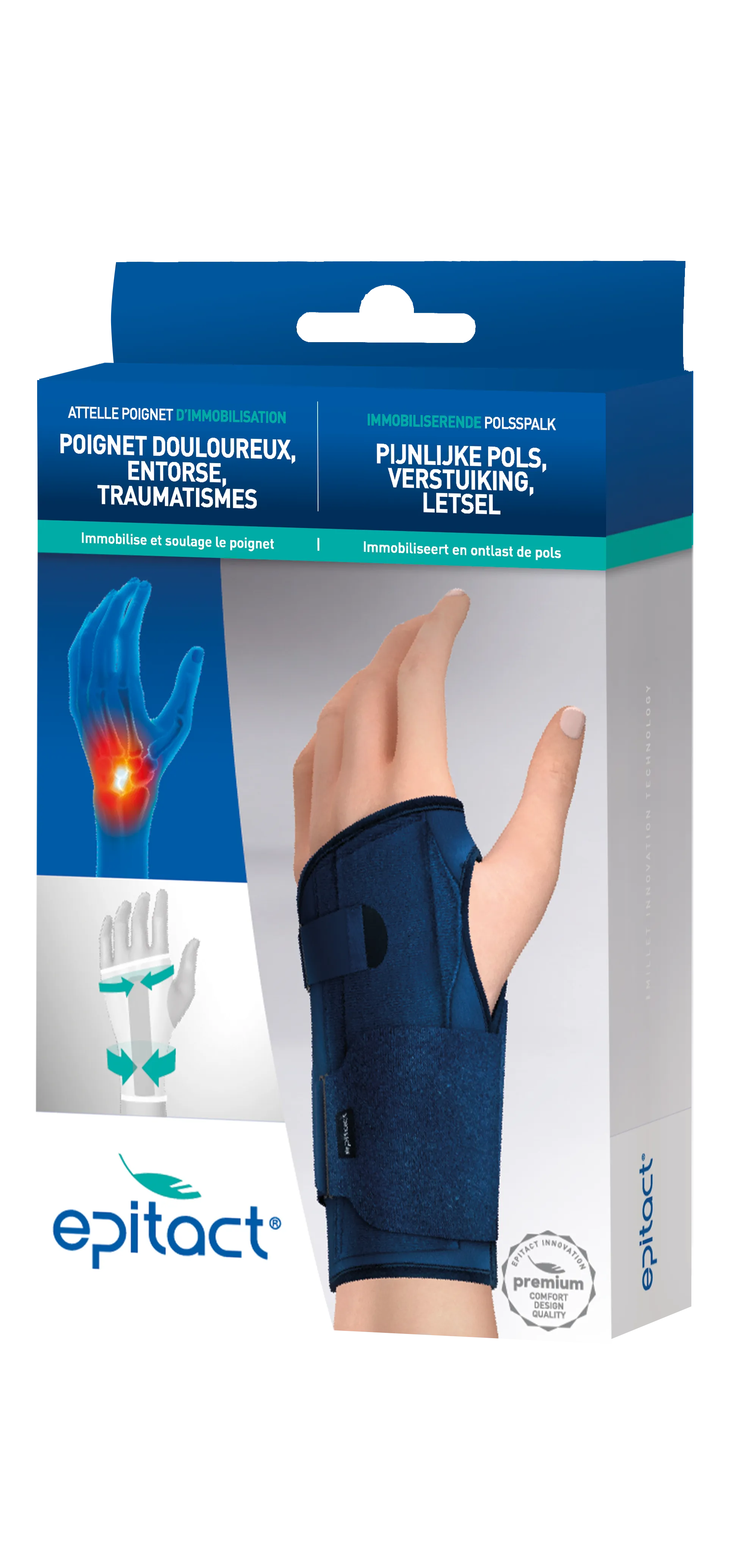 ATTELLE POIGNET D’IMMOBILISATION